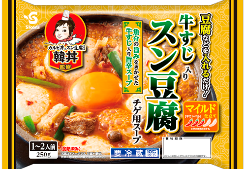 韓丼監修 牛すじ入り豆腐チゲ用スープ
